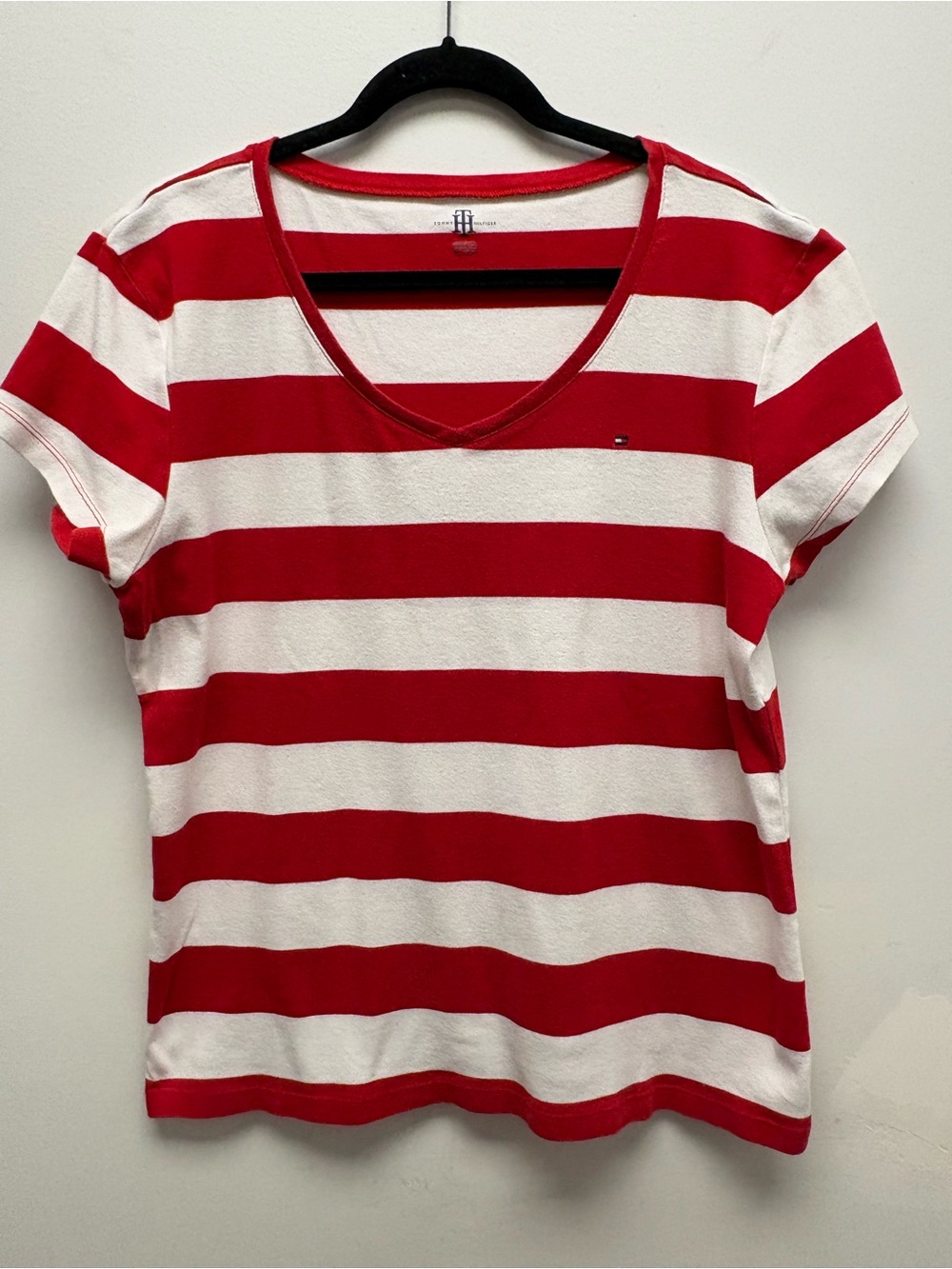 4 for $25 ❤️ Tommy Hilfiger Red & White Stripe Tee XXL ❤️